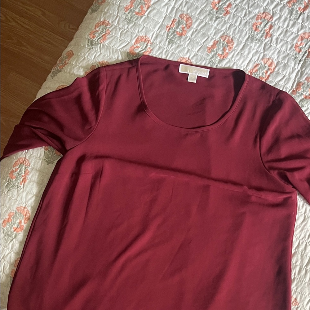 Michael Kors Deep Red Women's Blouse